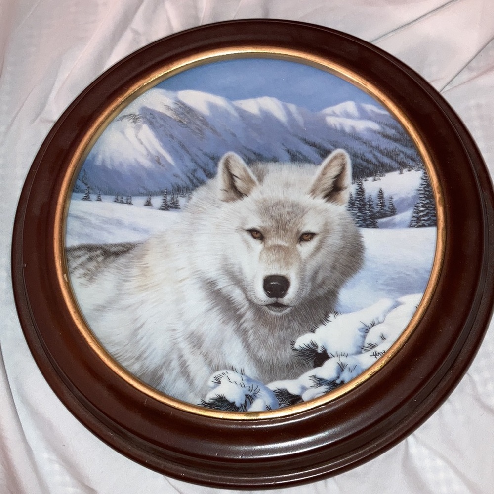 Timber ghost by Thomas Hirata Braden # on back. In Wood mahogany colored frame.